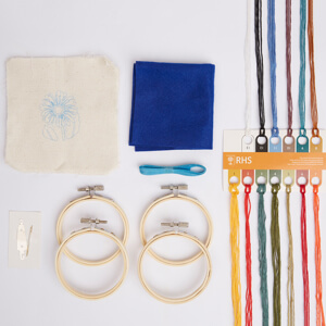 RHS Embroidery Hoop Decoration Kit In the Garden